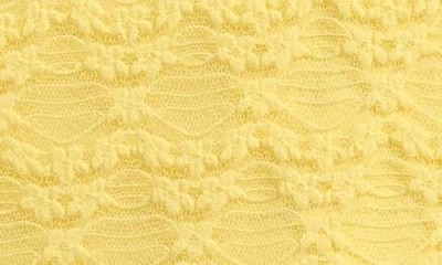 Love, Fire Kids' Ruffle Hem Lace Polo In Yellow