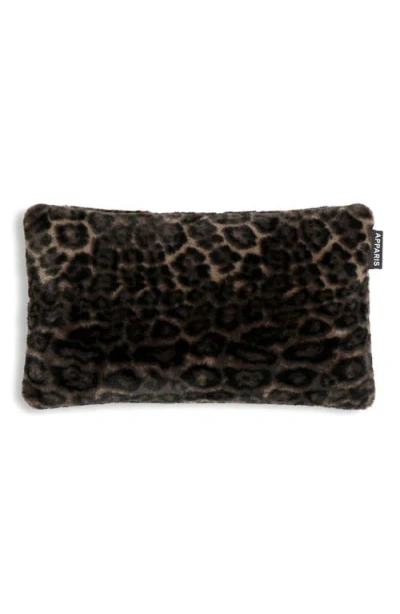 Apparis Cicly Leopard Faux Fur Accent Pillow In Animal Print