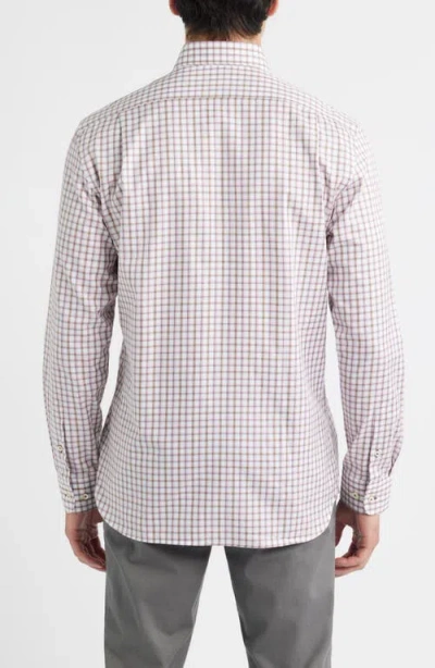 Johnnie-o Chiles Check Cotton Button-down Shirt In Pink