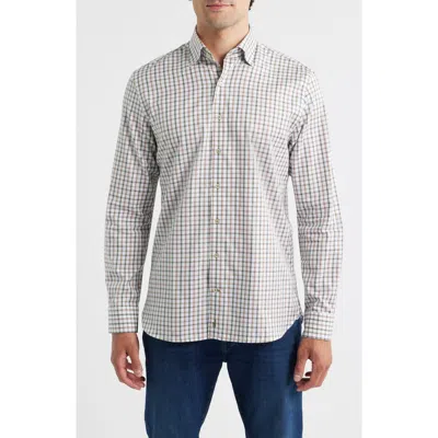 Johnnie-o Chiles Check Cotton Button-down Shirt In White