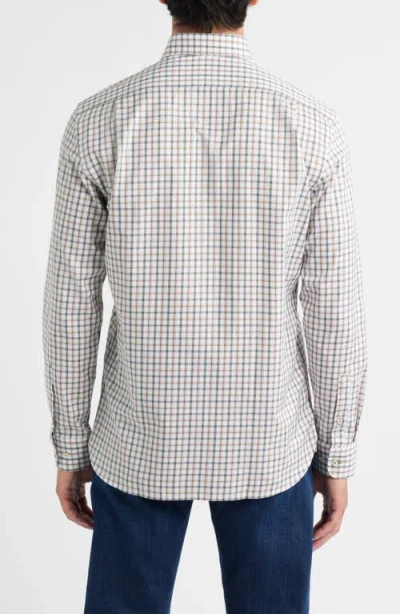 Johnnie-o Chiles Check Cotton Button-down Shirt In White