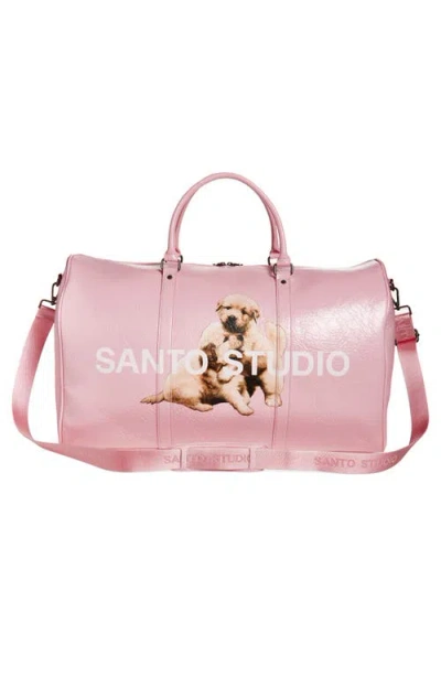 Santo Studio Chiquis Pink Duffel Bag In Pink