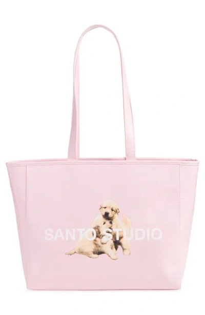 Santo Studio Chiquis Pink Tote In Pink