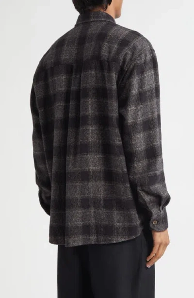 Our Legacy Mens Above Oakland Low Twist Check Shirt In Black