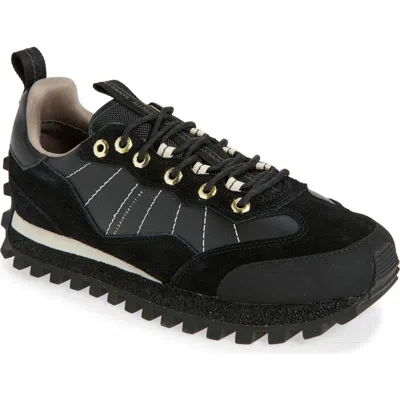 Allsaints Nevis Cleated Sneaker In Black