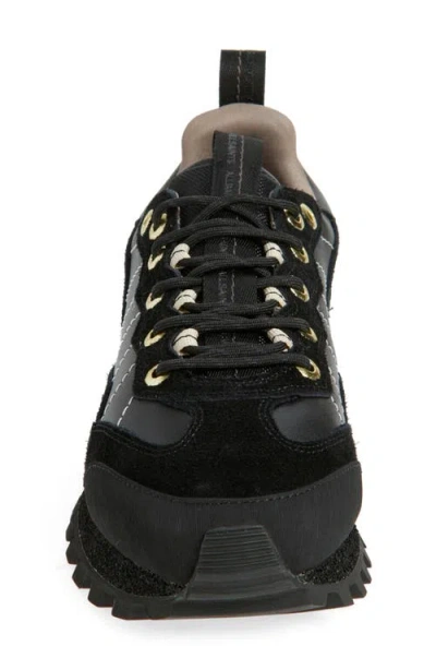Allsaints Nevis Cleated Sneaker In Black