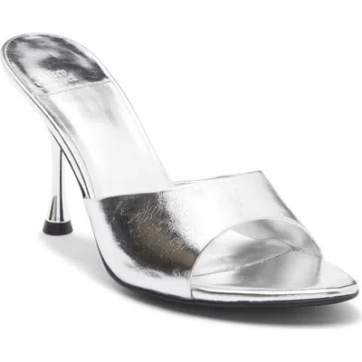 Jeffrey Campbell Agent Slide Sandal In Silver