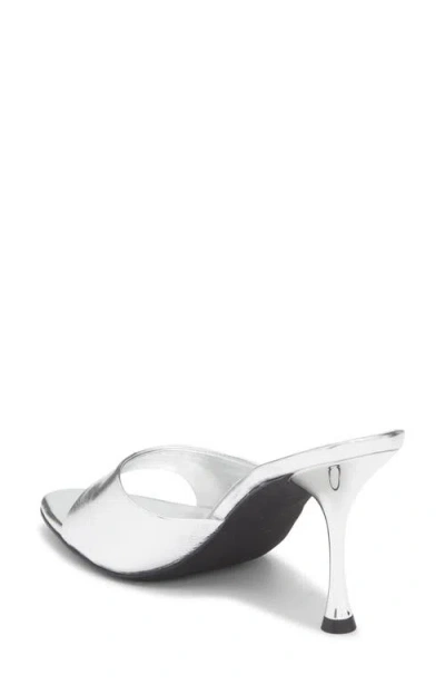 Jeffrey Campbell Agent Slide Sandal In Silver