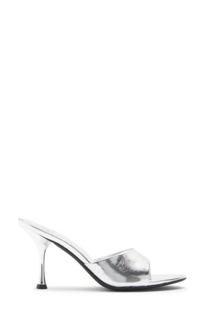Jeffrey Campbell Agent Slide Sandal In Silver