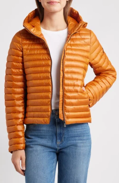 Save The Duck Babe Puffer Jacket In Yellow