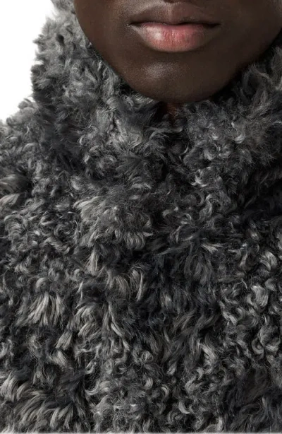 John Varvatos Ace Faux Fur Coat In Gray