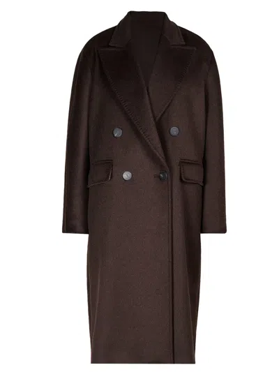 Max Mara Oversized Coat In Cashmere, Alpaca And Wool In Multi