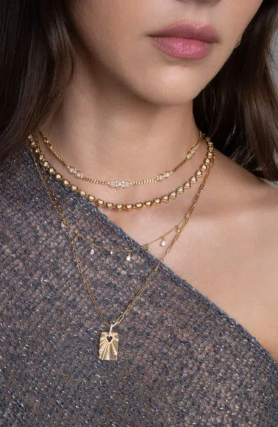 Bony Levy Maya Station Necklace In Gold