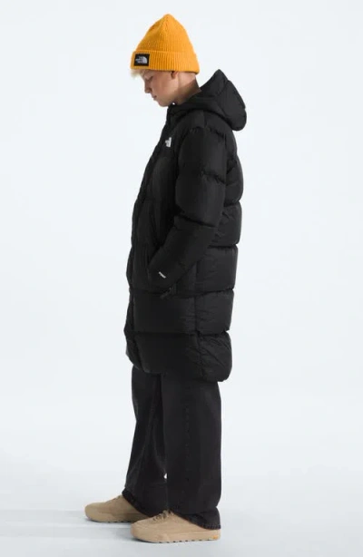 The North Face Kids' Retro 1996 Nuptse 700 Fill Power Down Packable Hooded Long Parka In Black
