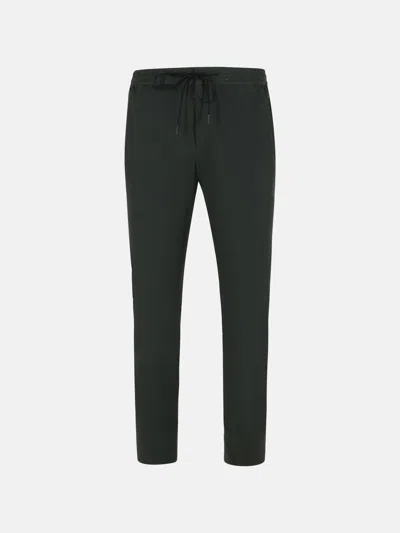 Pt Torino 'omega' Grey Cotton Blend Pants In Black