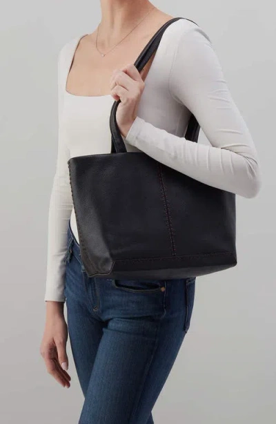 Hobo Austin Leather Tote In Black