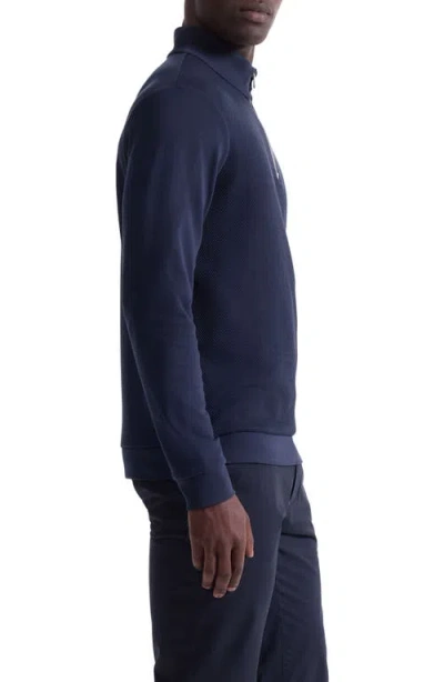 Bugatchi Soft Touch Quarter Zip In Blue