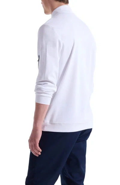 Bugatchi Soft Touch Quarter Zip In White