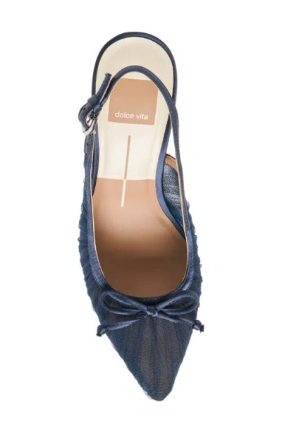 Dolce Vita Yela Slingback Pointed Toe Pump In Blue