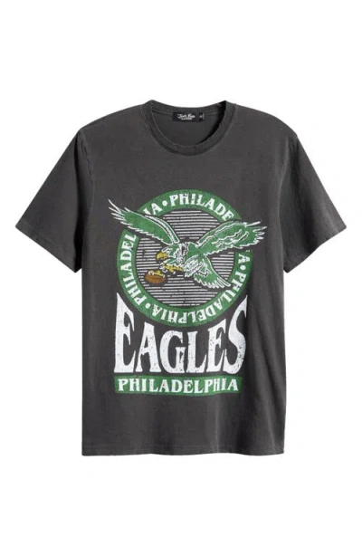Junk Food Eagles Crest Cotton Graphic T-shirt In Black