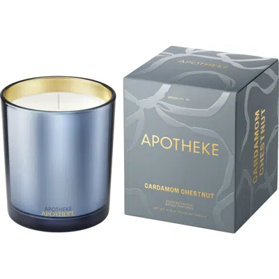 Apotheke Cardamom Chestnut Classic Scented Candle In Blue