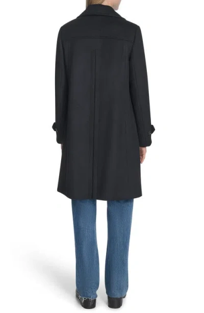 Cole Haan Wool-blend Coat In Black