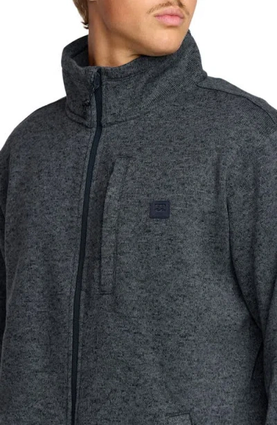Billabong Boundary Fleece Zip Jacket In Blue