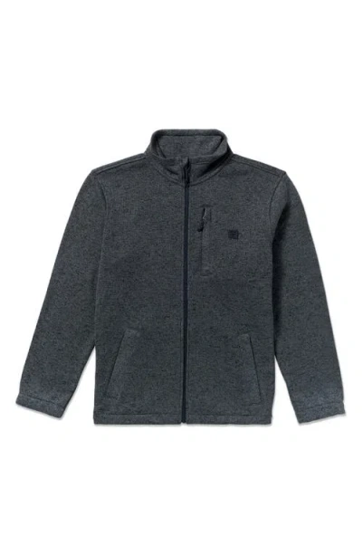 Billabong Boundary Fleece Zip Jacket In Blue