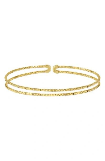 Bony Levy 14k Gold Textured Cuff Bracelet In Gold