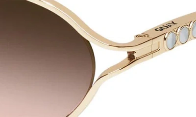 Quay Formal Affair 55mm Round Sunglasses In Brown