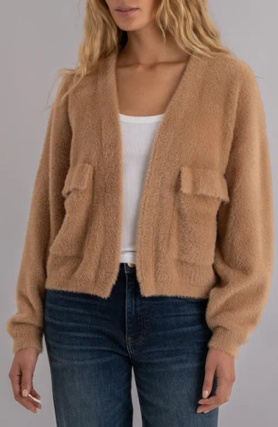 Kut From The Kloth Jana Open Front Cardigan In Brown