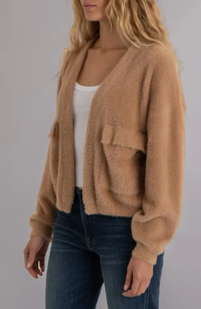 Kut From The Kloth Jana Open Front Cardigan In Brown