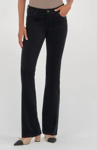 Kut From The Kloth Natalie Mid Rise Bootcut Corduroy Pants In Black