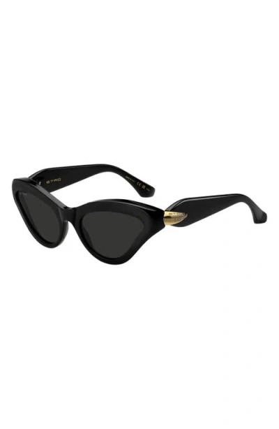 Etro Embellished Cat-eye Sunglasses In Black