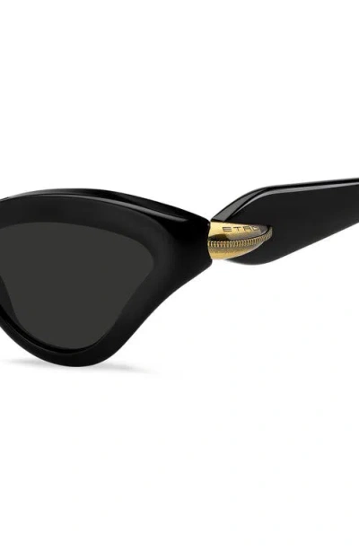 Etro Embellished Cat-eye Sunglasses In Black