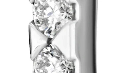 Bony Levy Rita Diamond Inside Out Hoop Earrings In Metallic