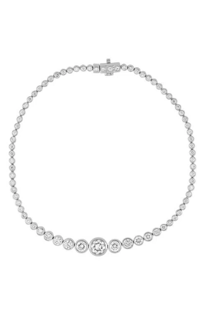 Bony Levy Audrey Diamond Tennis Bracelet In Metallic