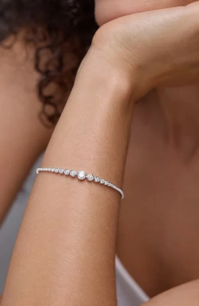 Bony Levy Audrey Diamond Tennis Bracelet In Metallic