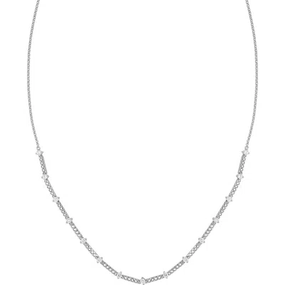 Bony Levy Rita Diamond Tennis Necklace In Metallic