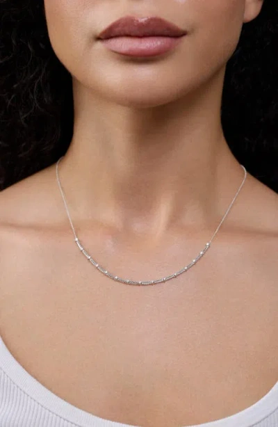 Bony Levy Rita Diamond Tennis Necklace In Metallic