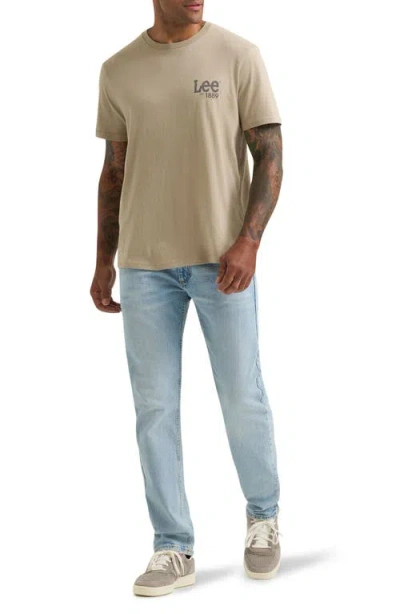 Lee Cotton Logo Graphic T-shirt In Neutral