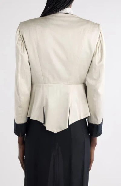 Chloé Tailored Silk Jacket In Neutral