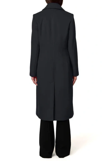 Bernardo Structured Wool Blend Coat In Blue