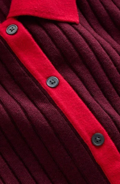 Boden Rachel Gestrickes Hemdblusenkleid-dunkelviolett In Burgundy