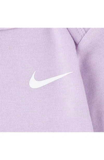 Nike Solid 3-piece Bodysuits & Joggers Set In Purple