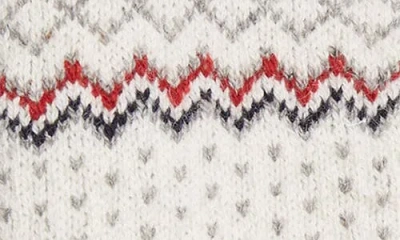 Thom Browne Fair Isle Float Jacquard Wool & Cashmere Cardigan In Red