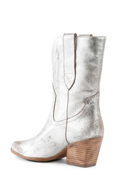 Seychelles Line Dance Western Boot In Silver