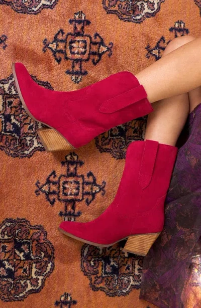 Seychelles Line Dance Western Boot In Red