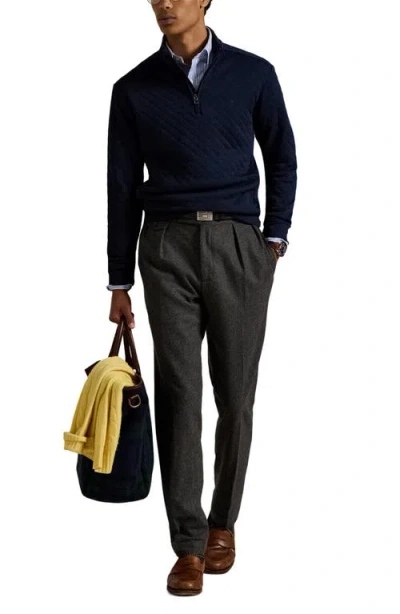 Polo Ralph Lauren Men's Quilted Double-knit Jersey Pullover In Blue