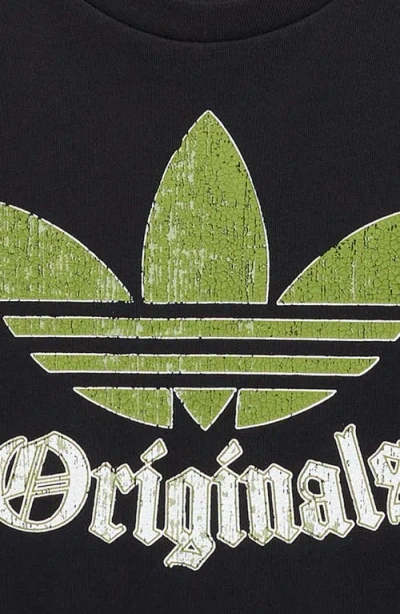 Adidas Originals Adidas Kids' Cotton Graphic T-shirt In Black